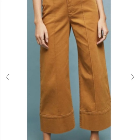 Pintucked Chino Pants in Golden Oak - Picture 2 of 6